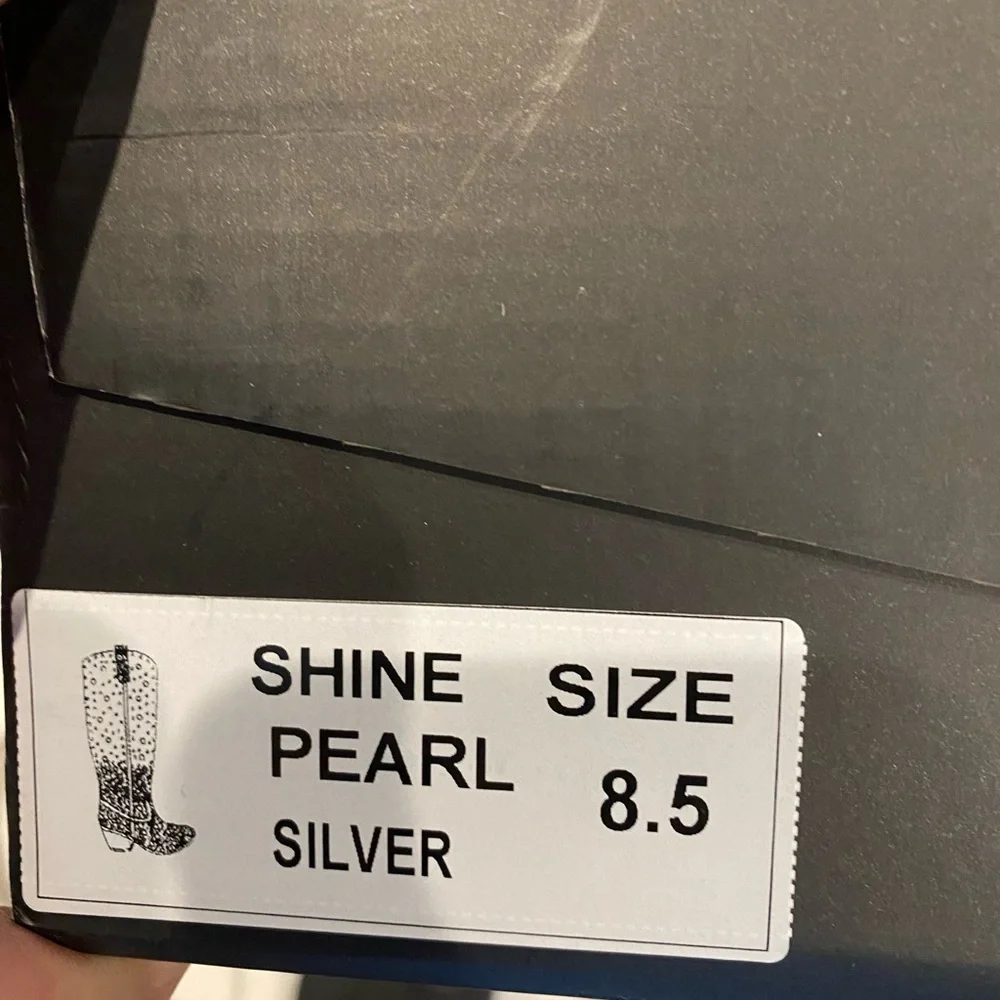 ARIDER GIRL Shine Women's Rhinestone Embellished Almond Toe Side Zipper Boot